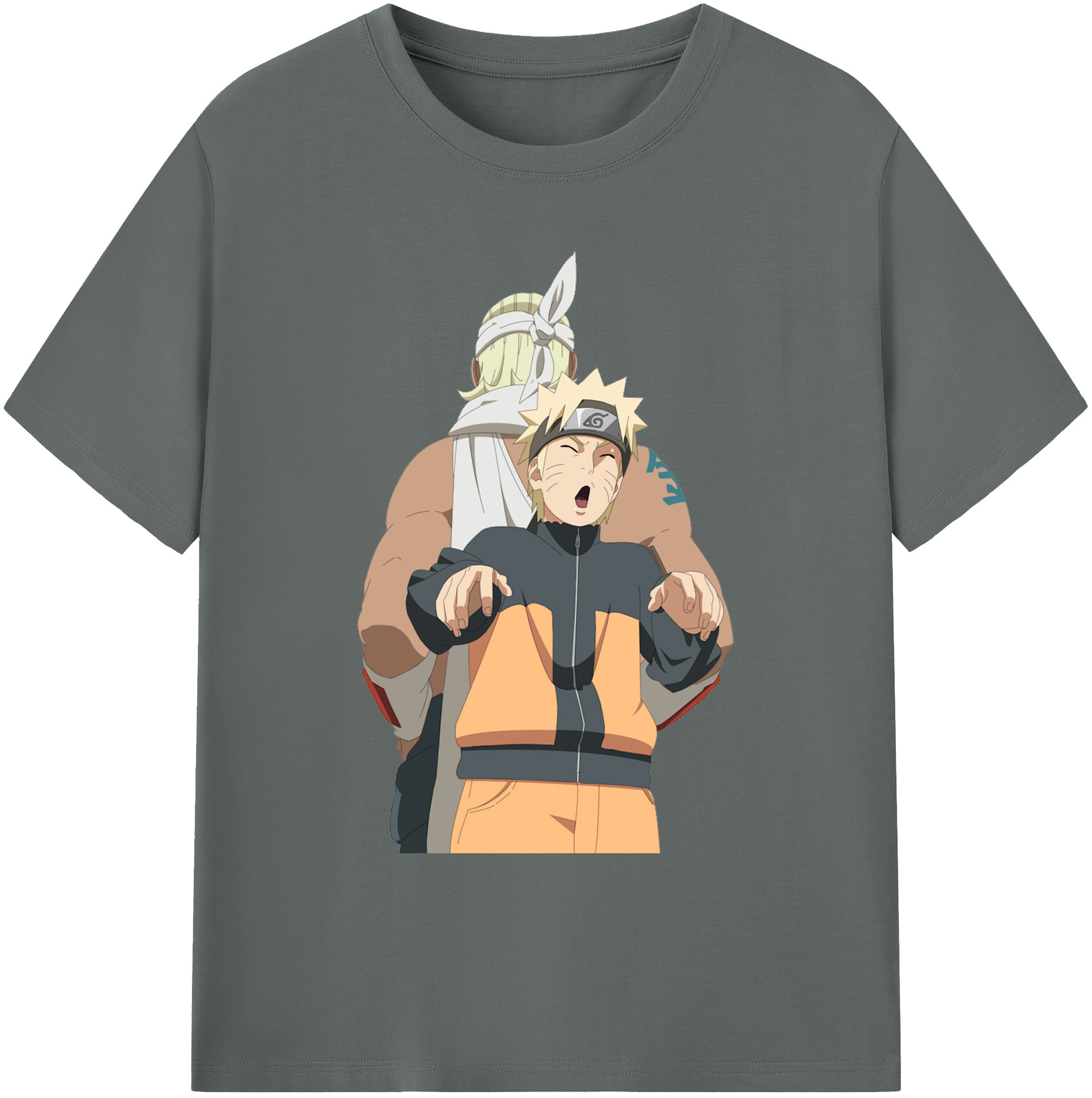 （画像用） NARUTO -ナルト- うずまき ナルト Uzumaki Naruto 綿100％ メンズ半袖Tシャツ｜肌触りやわらか＆通気性